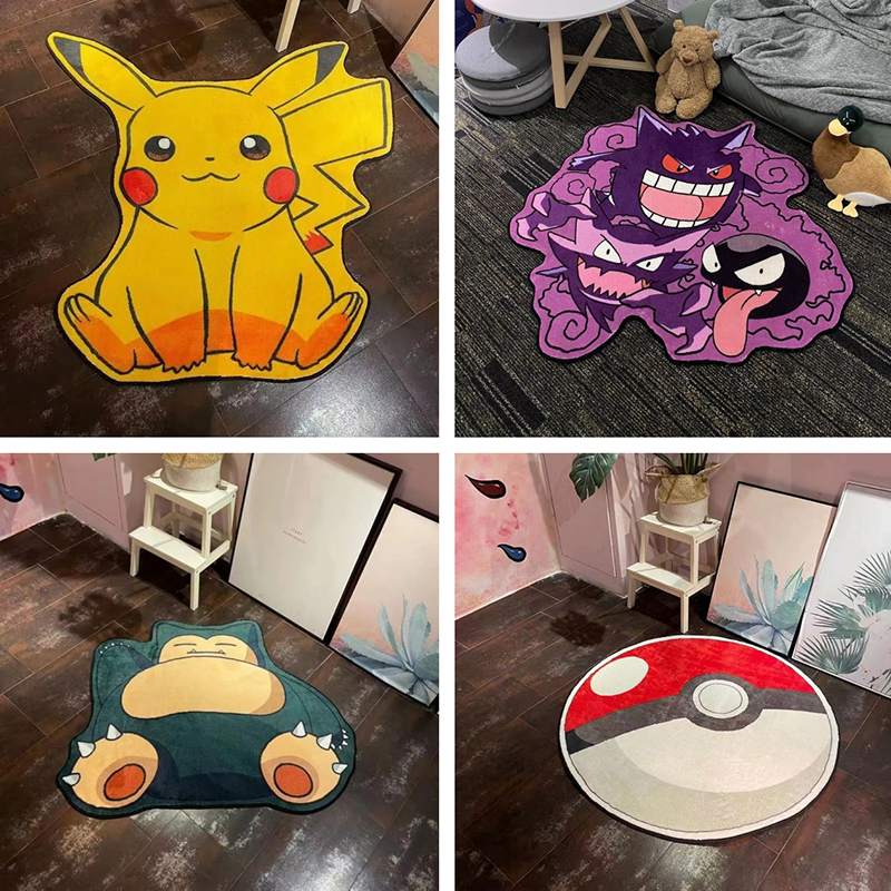 Home Textiles Rug - Pokemon Pikachu Carpet Cartoon 3D Irregular