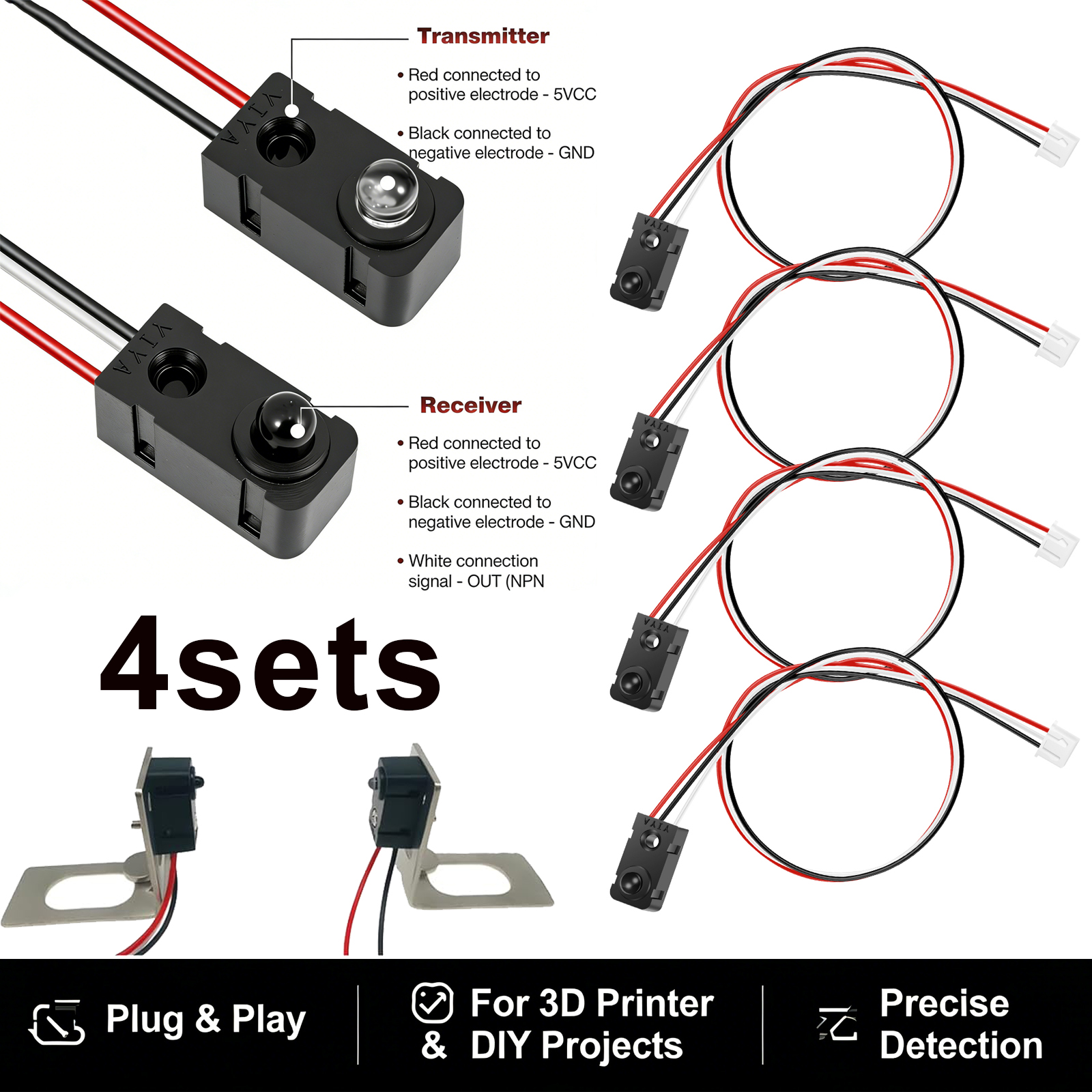 Diy Automation Projects - 4 Pairs Infrared Break Beam Sensor