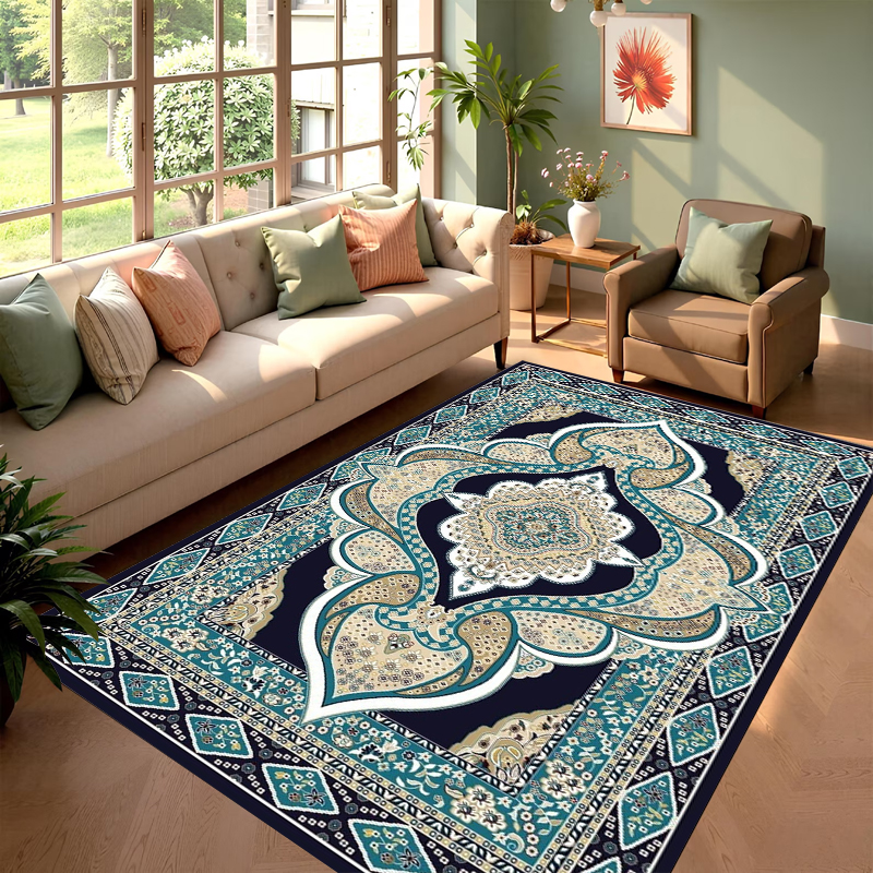 Home Textiles Rug - Persian Pattern Blue Living Room Rug