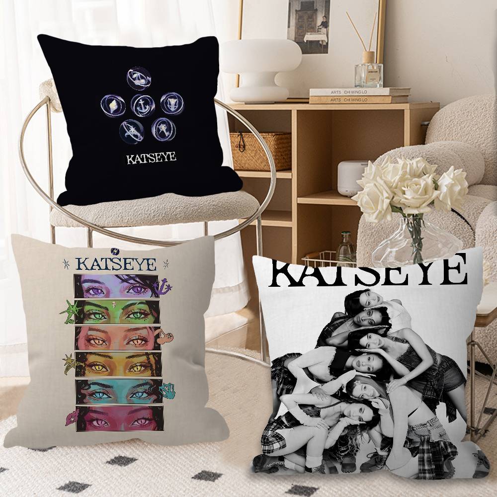 Home.Textiles Cushion - Korea Kpop Band K-Katseye Pillow Covers