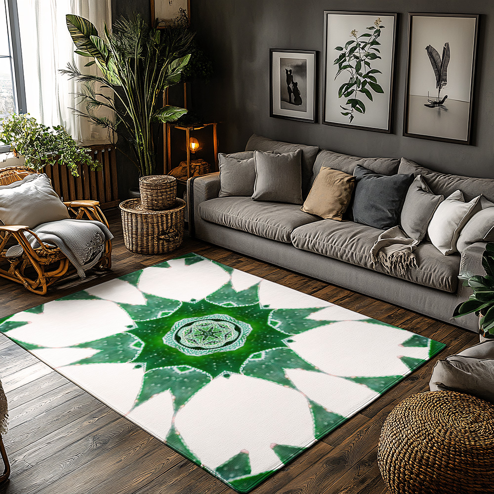 Home Textiles Rug - Unique Botanical Area Rug Washable Non