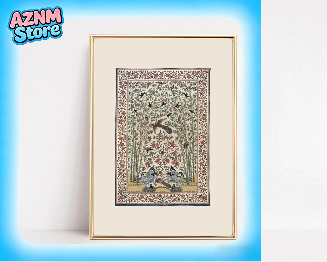 Home Textiles And Room Spray - 2026 Light Academia Vintage Print Textile
