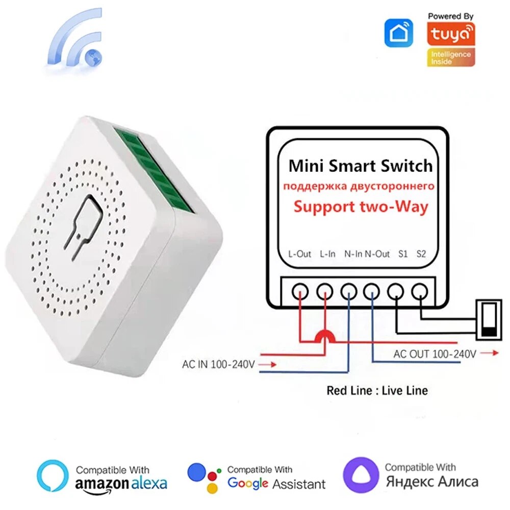 Tuya Mini 16A WiFi Switch Smar - Home Automation Ideas recensione e prezzo