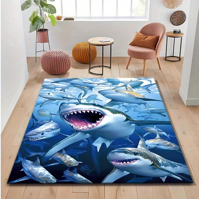Home Textiles Rug - 3D Shark Rug for Living Room