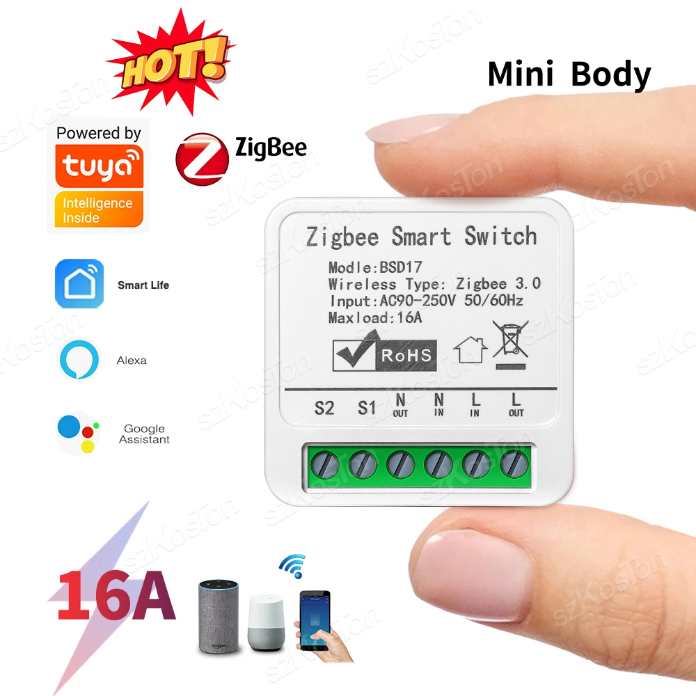 16A Tuya ZigBee Smart Switch M - Diy Home Automation Hub recensione e prezzo