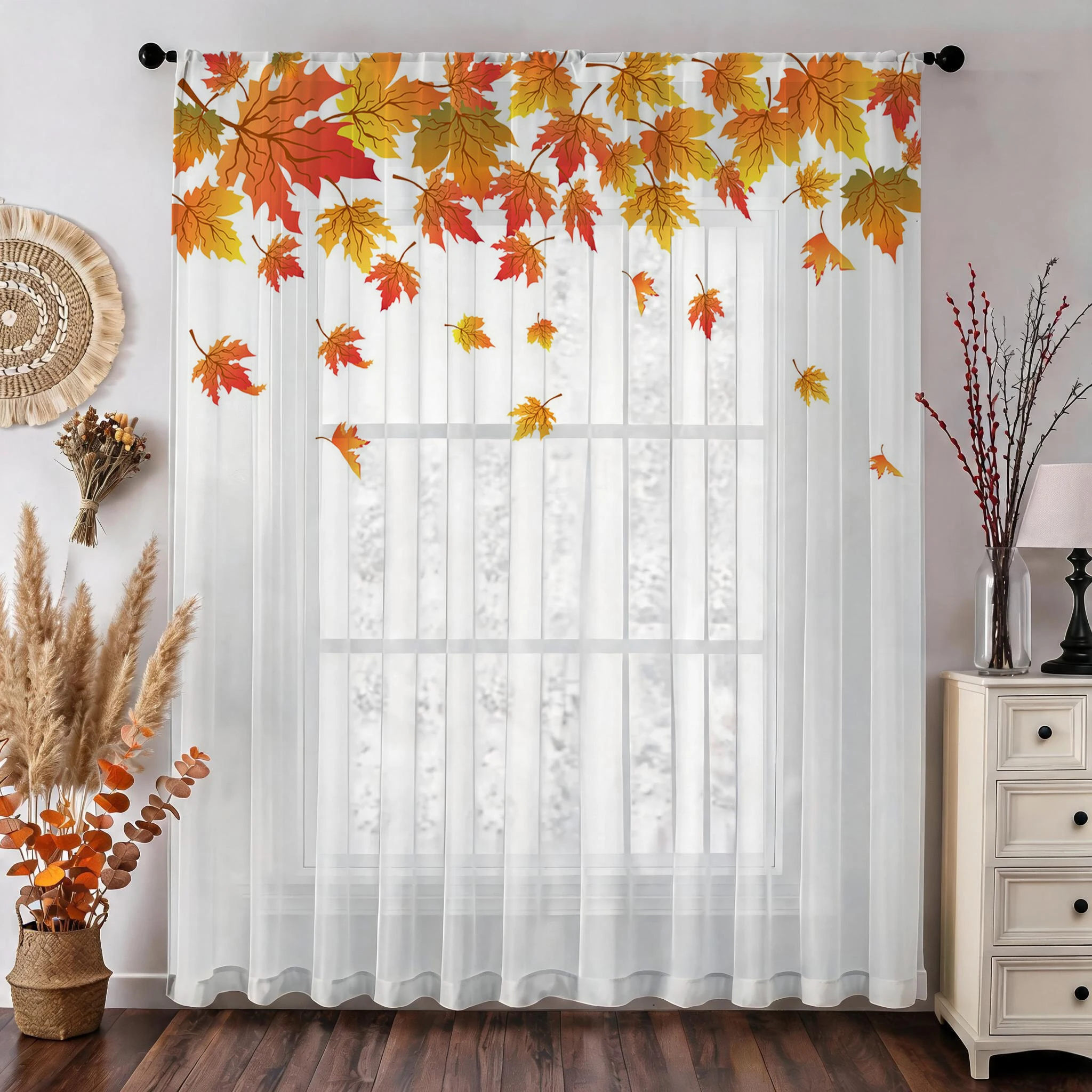Maple leaf Modern Gradient She - Curtain Sheer Voile avis et prix