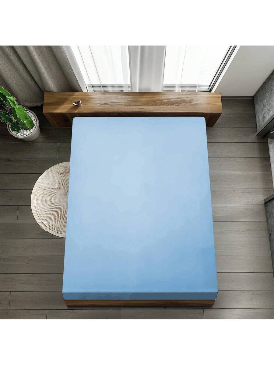 1PC 5X7FT Double Bed Fitted Sh - Bed Sheet Microfiber avis et prix