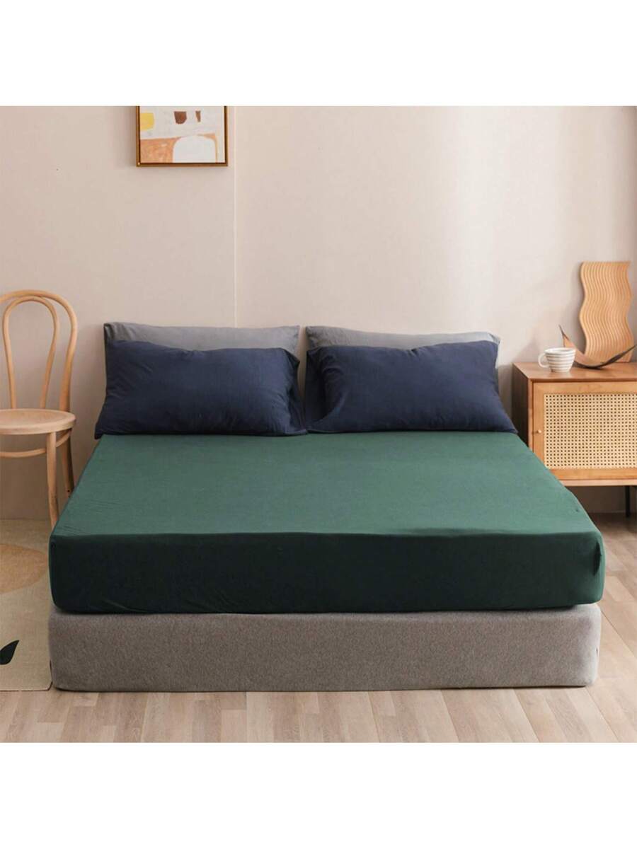 1PC 5X7FT Double Bed Fitted Sh - Bed Sheet Microfiber avis et prix