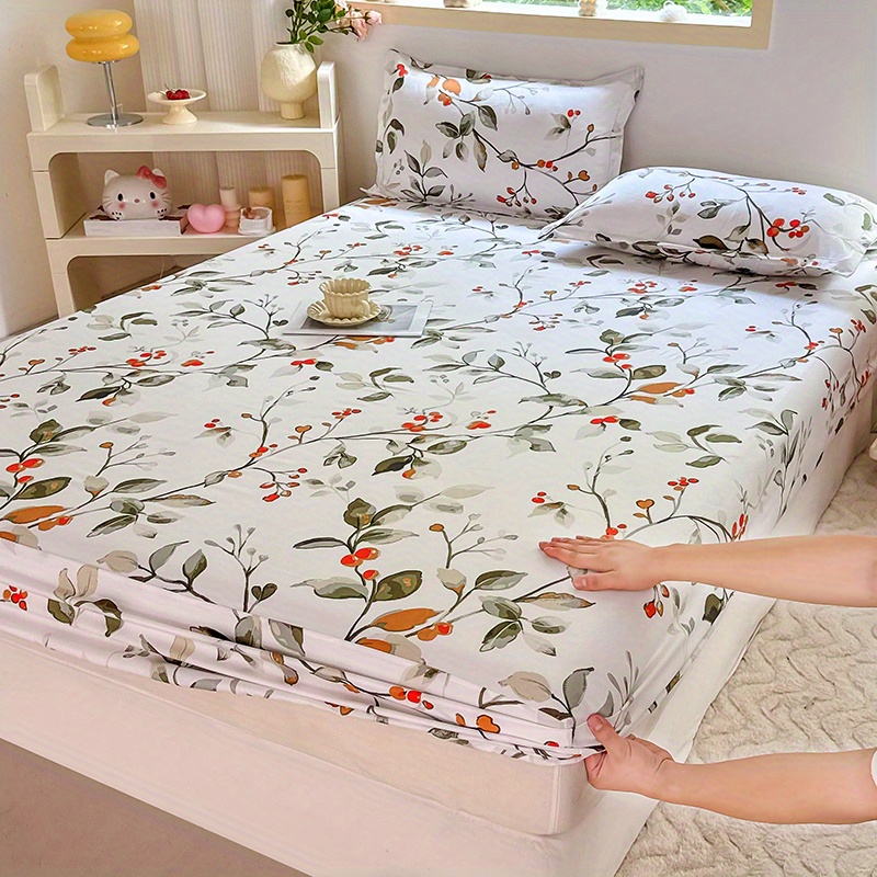 3pcs Print Bedding Set, Soft a - Bed Sheet Microfiber avis et prix