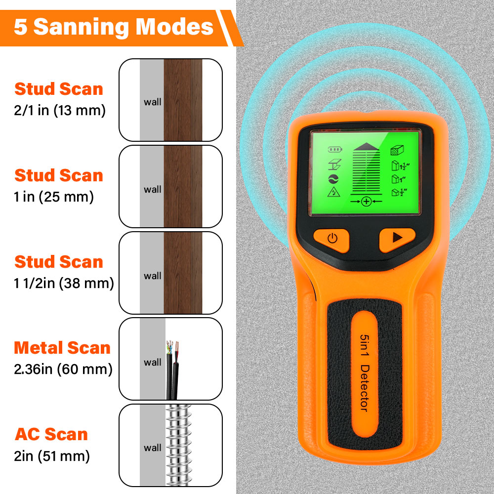 Handheld 5 in 1 Digital Wall S - Water Leak Detector Wired recensione e prezzo