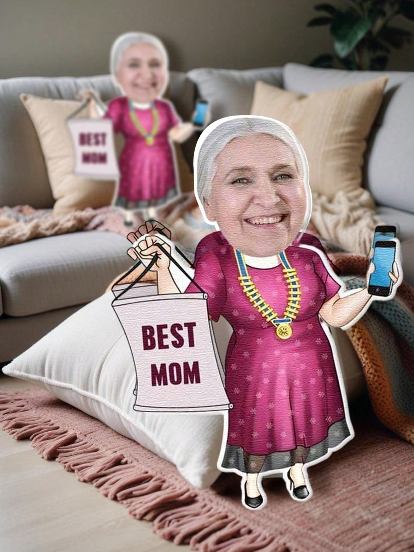 1pc Custom Face Pillow Persona - Home.Textiles Cushion avis et prix