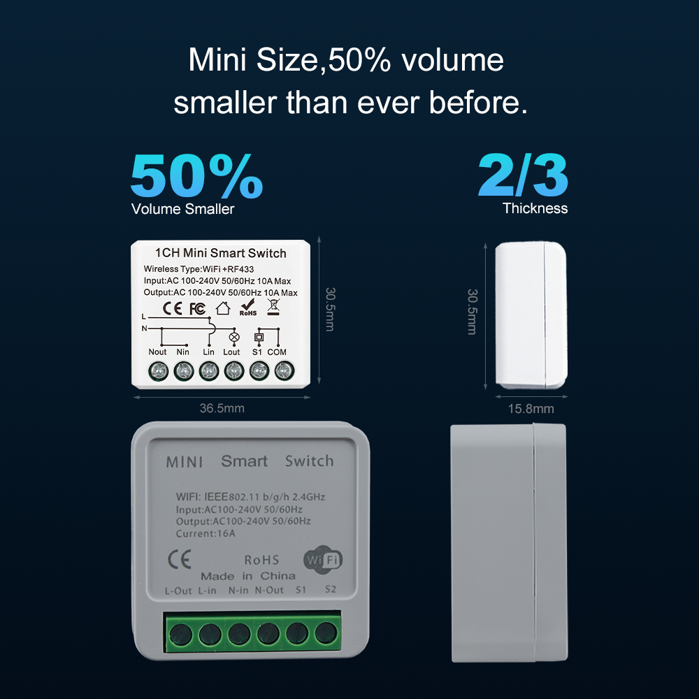 Manhot WIFI 10A Smart Light Sw - Diy Automation recensione e prezzo