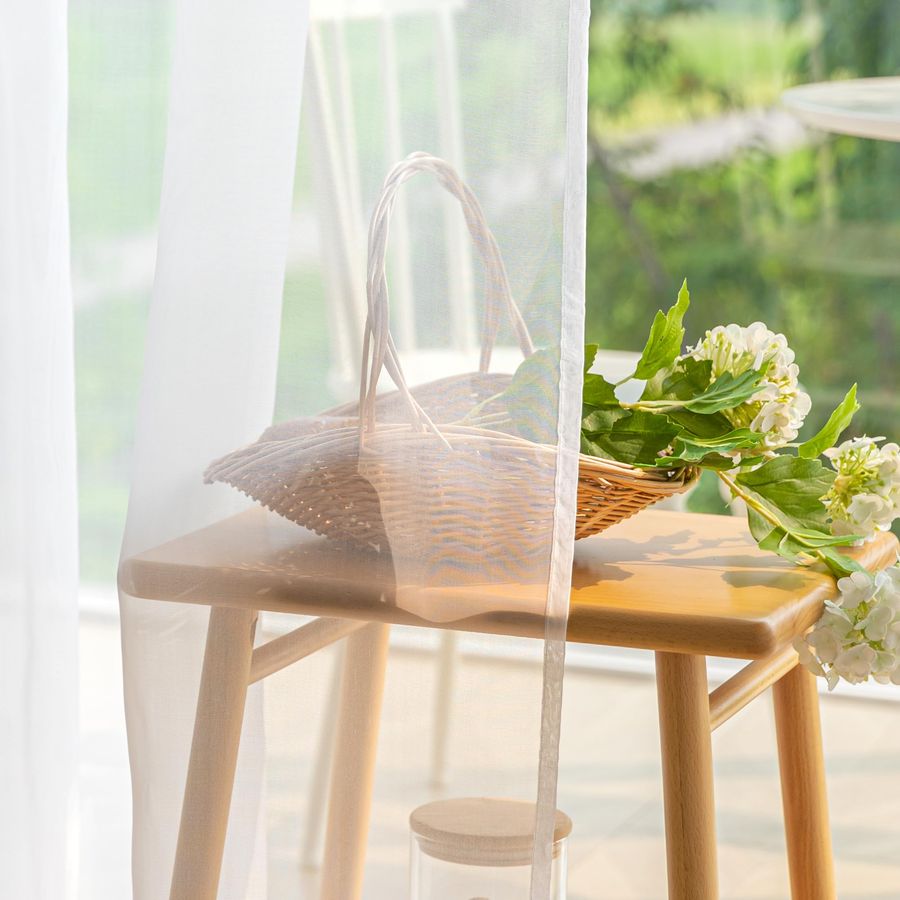 Weather White Outdoor Sheer Cu - Curtain Sheer Voile avis et prix