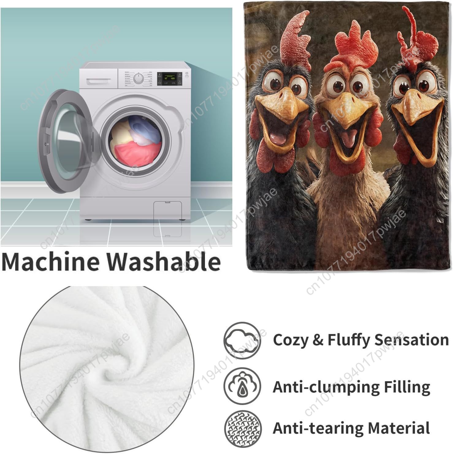 Chickens Blanket Gifts for Wom - Textiles For Home avis et prix