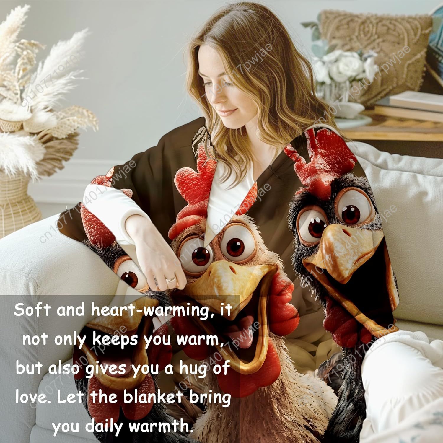 Chickens Blanket Gifts for Wom - Textiles For Home avis et prix