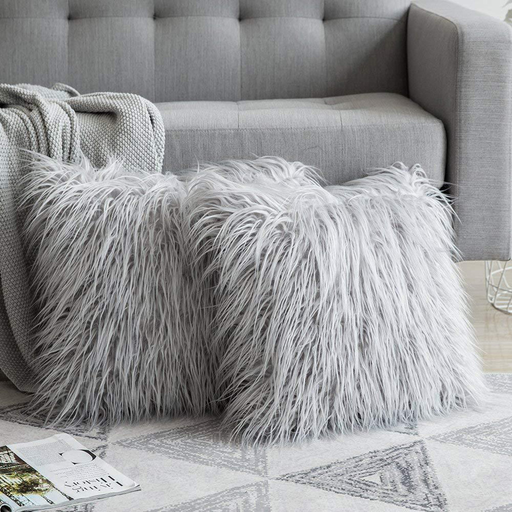 Soft Long Fur Fluffy Sofa Pill - Home Textiles Luxury avis et prix