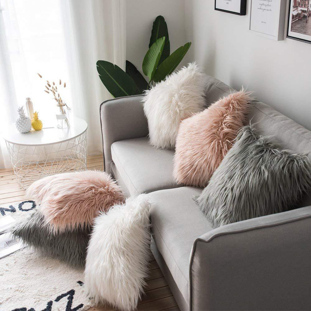Soft Long Fur Fluffy Sofa Pill - Home Textiles Luxury avis et prix