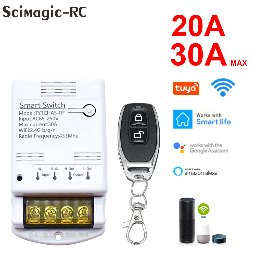 4000W 30A Wifi Switch Relay Tu - 433Mhz Receiver Module recensione e prezzo