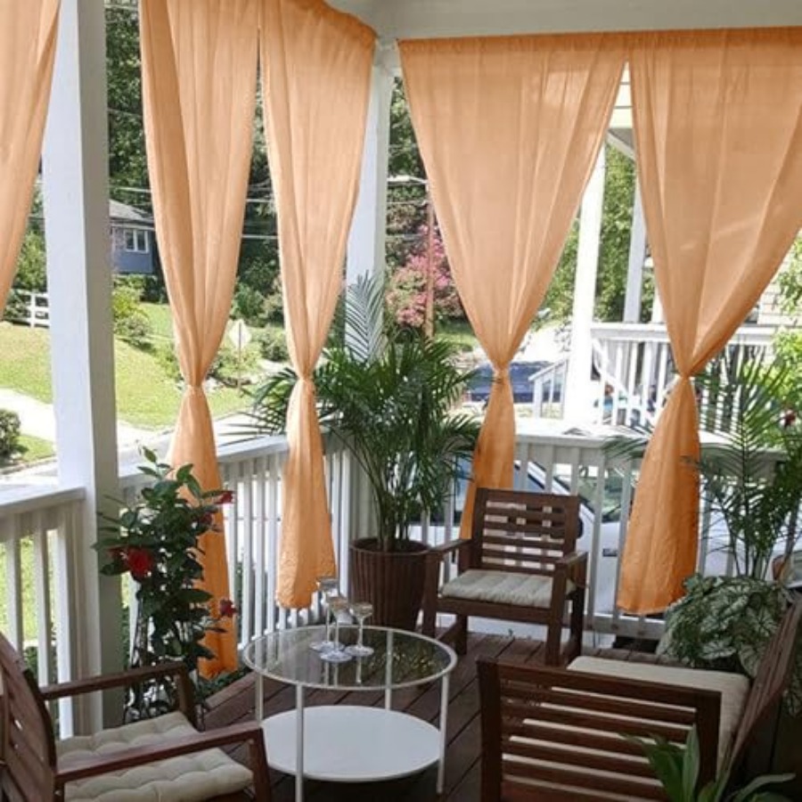 Sheer Outdoor Curtains for Pat - Curtain Sheer Voile avis et prix