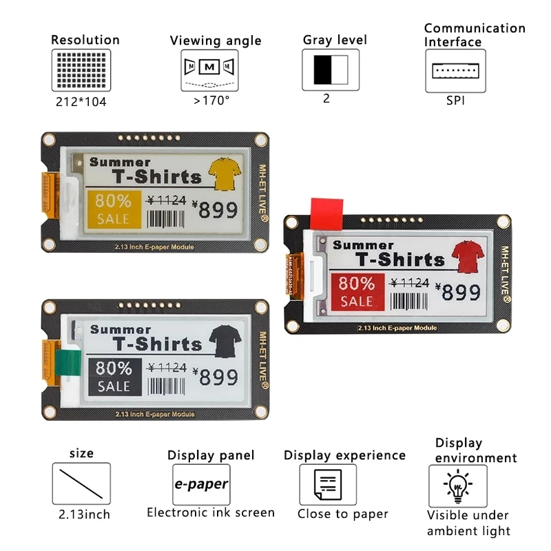 Inch Epaper Module E-paper E-I - Display Epaper 2.9 recensione e prezzo