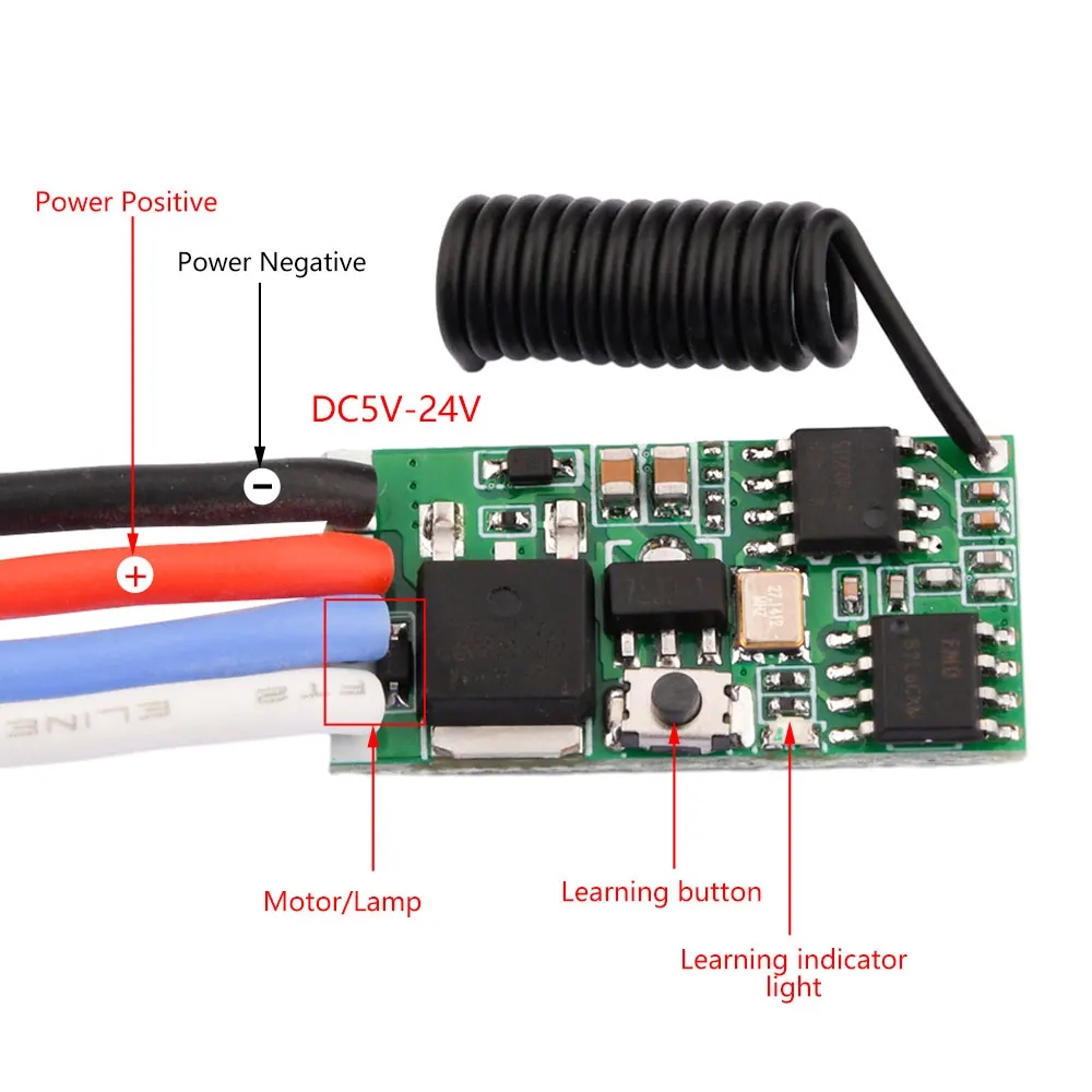 DC 3.7V-24V 433MHz Mini Wirele - 433Mhz Receiver Module recensione e prezzo