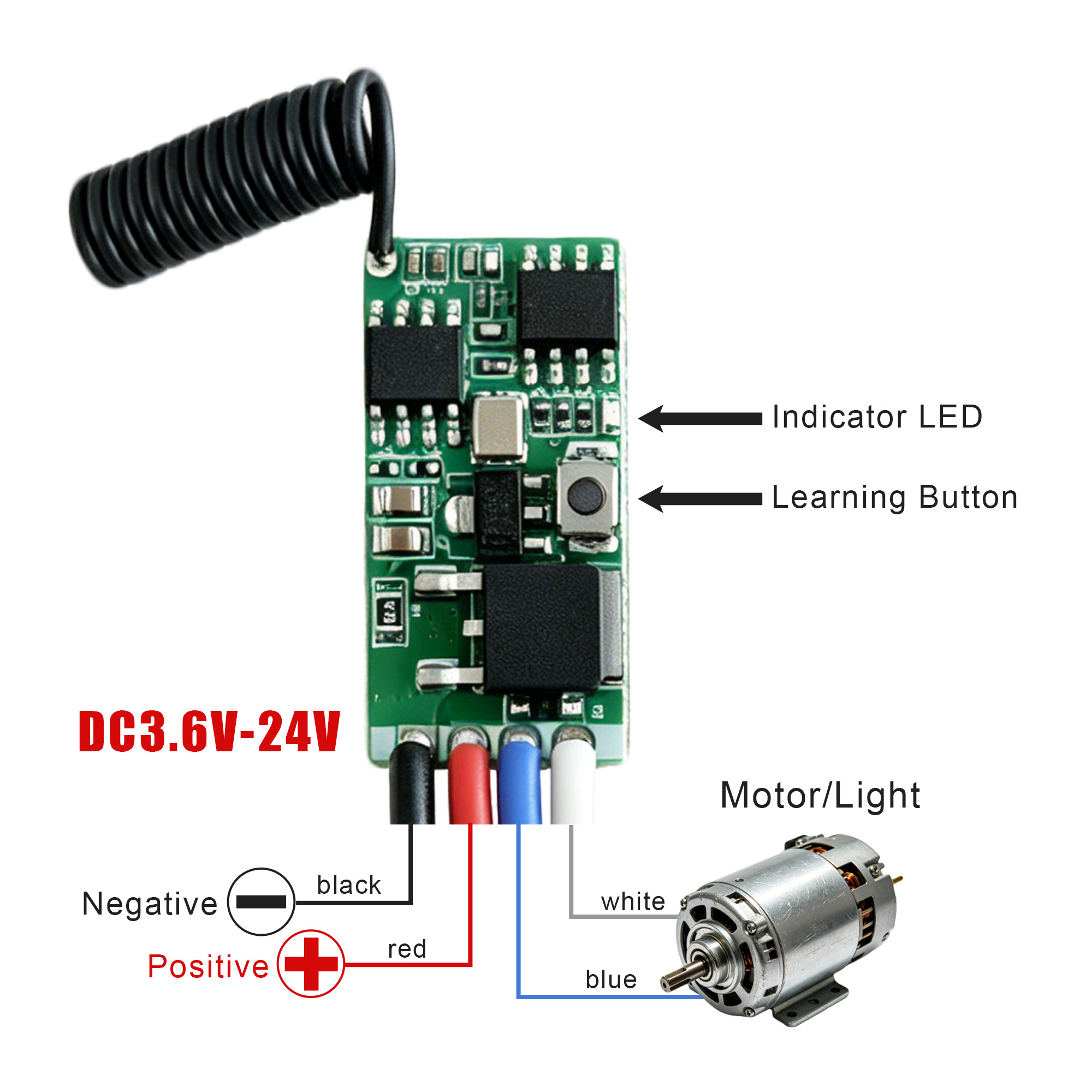 DC 3.7V-24V 433MHz Mini Wirele - 433Mhz Receiver Module recensione e prezzo