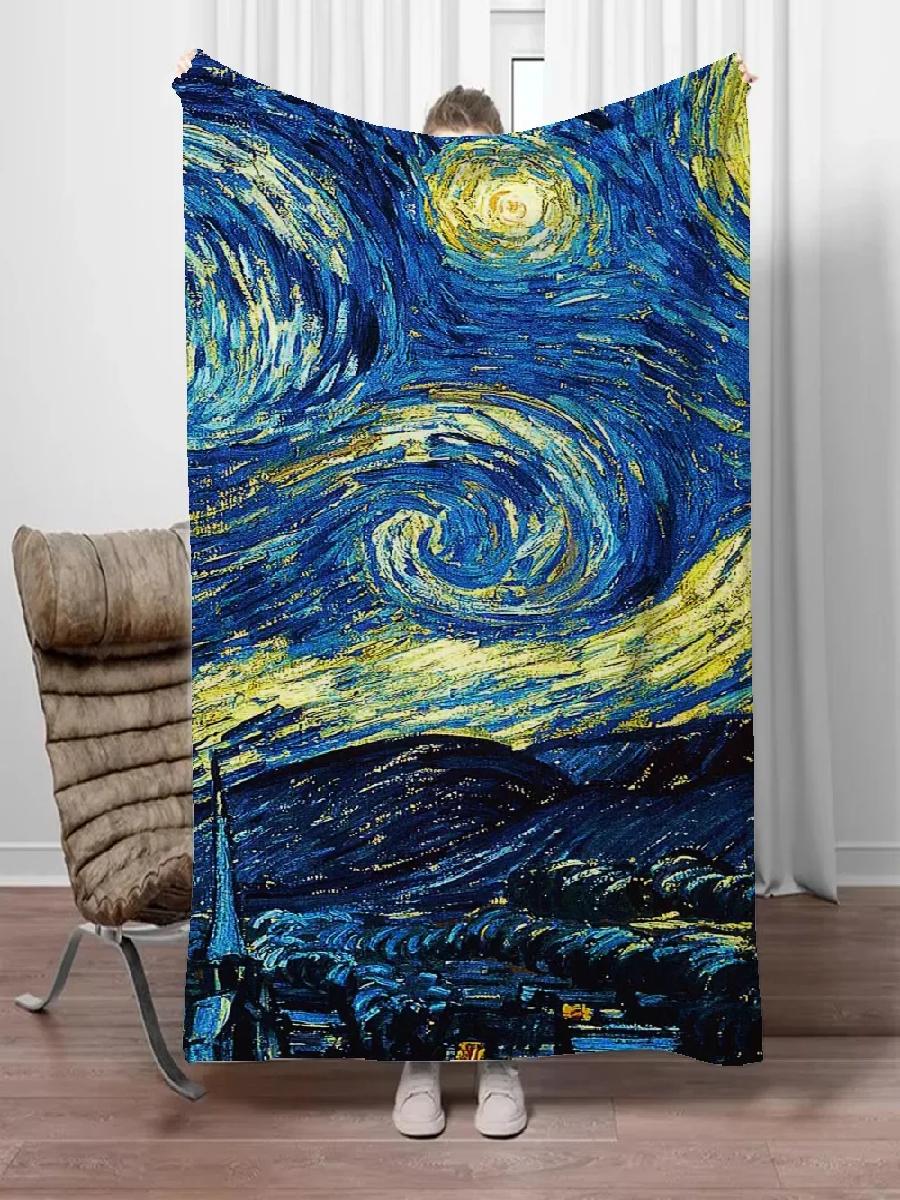 Van Gogh Boho Throw Blanket fo - Home Textiles Luxury avis et prix