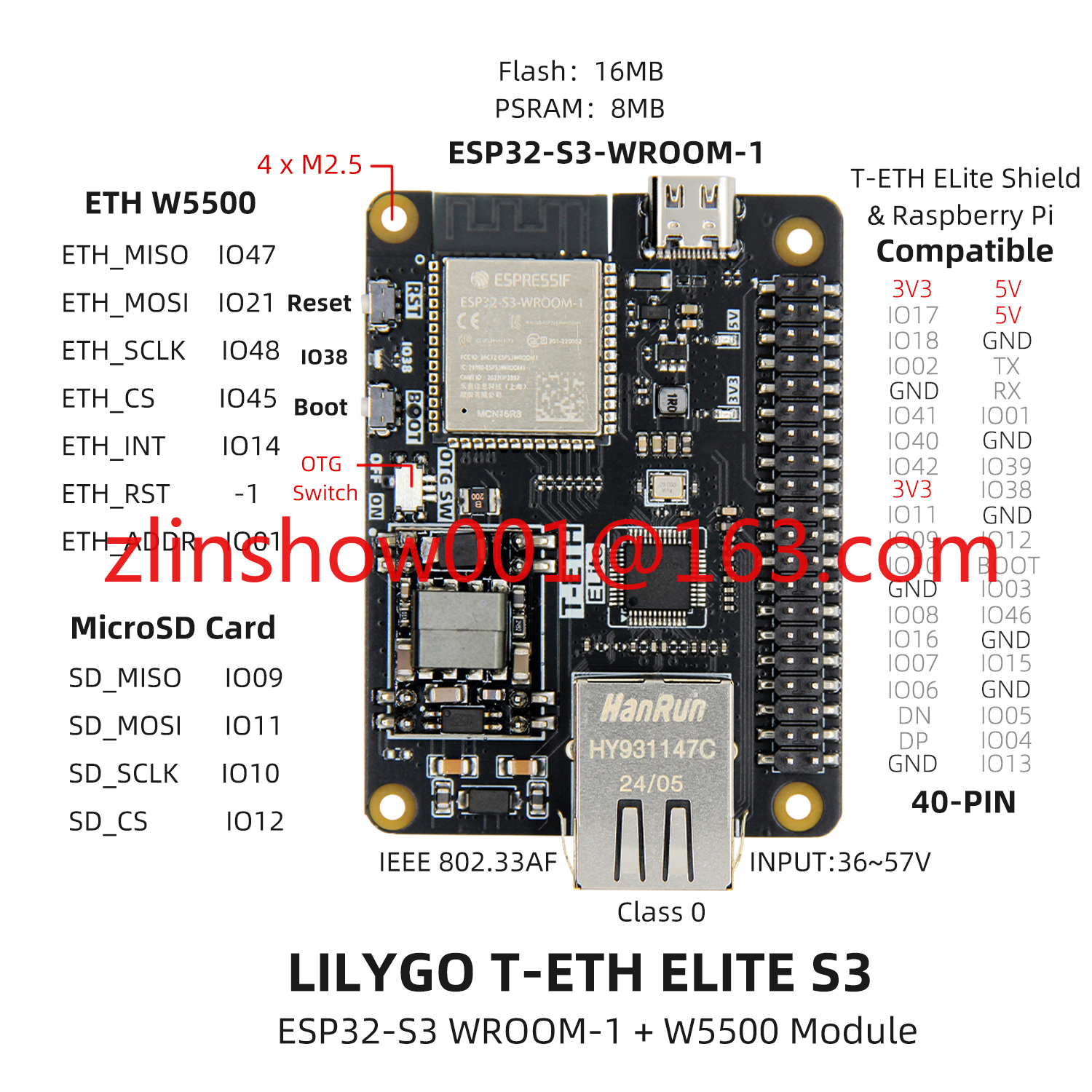 T-ETH-ELite ESP32-S3 Ethernet  - Ethernet Module W5500 recensione e prezzo
