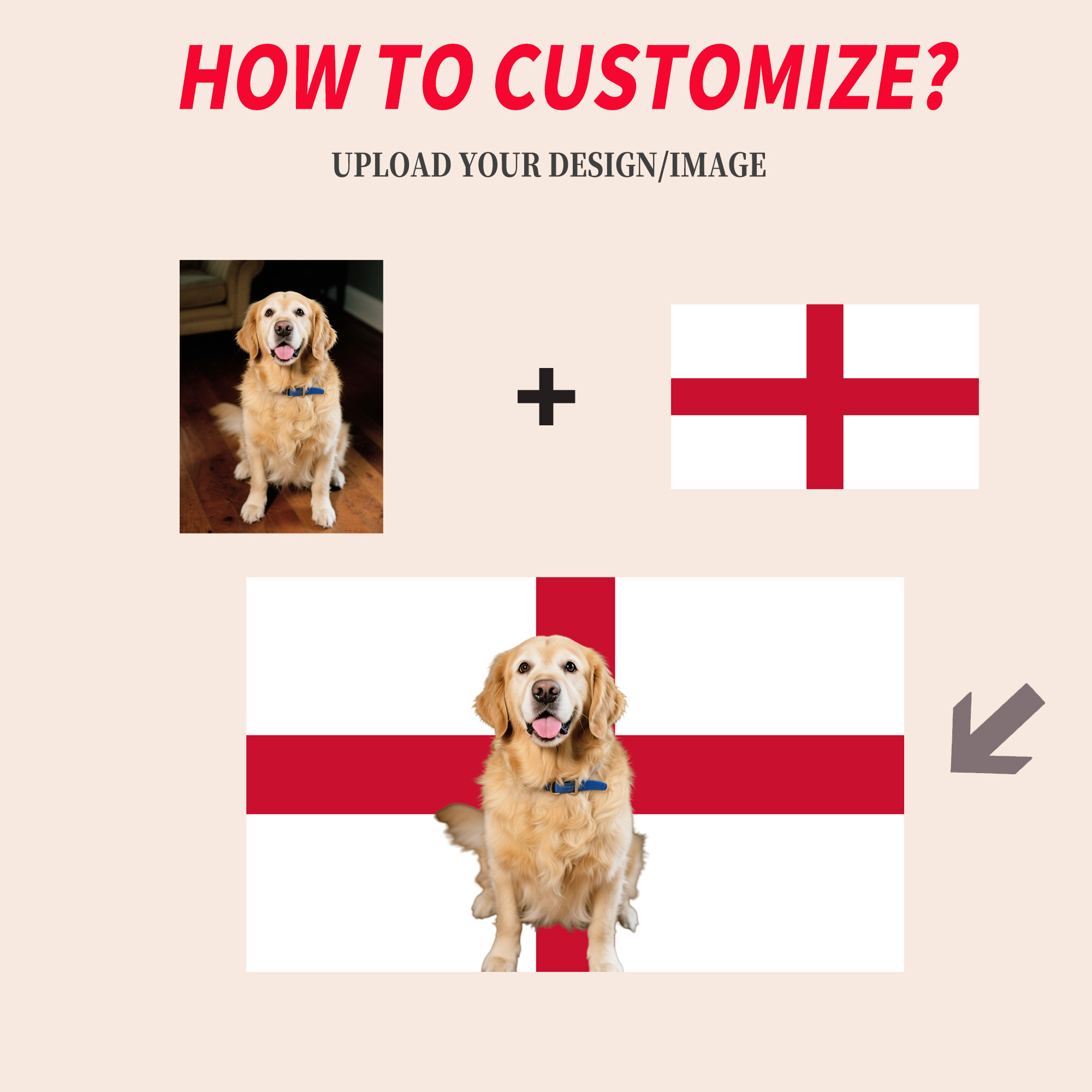 1pc 2D FLAT Personalize Englan - Textiles For Home avis et prix