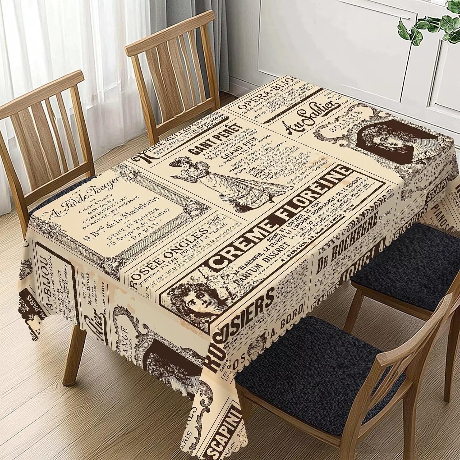 Vintage Paris France Newspaper - Home Textiles News avis et prix