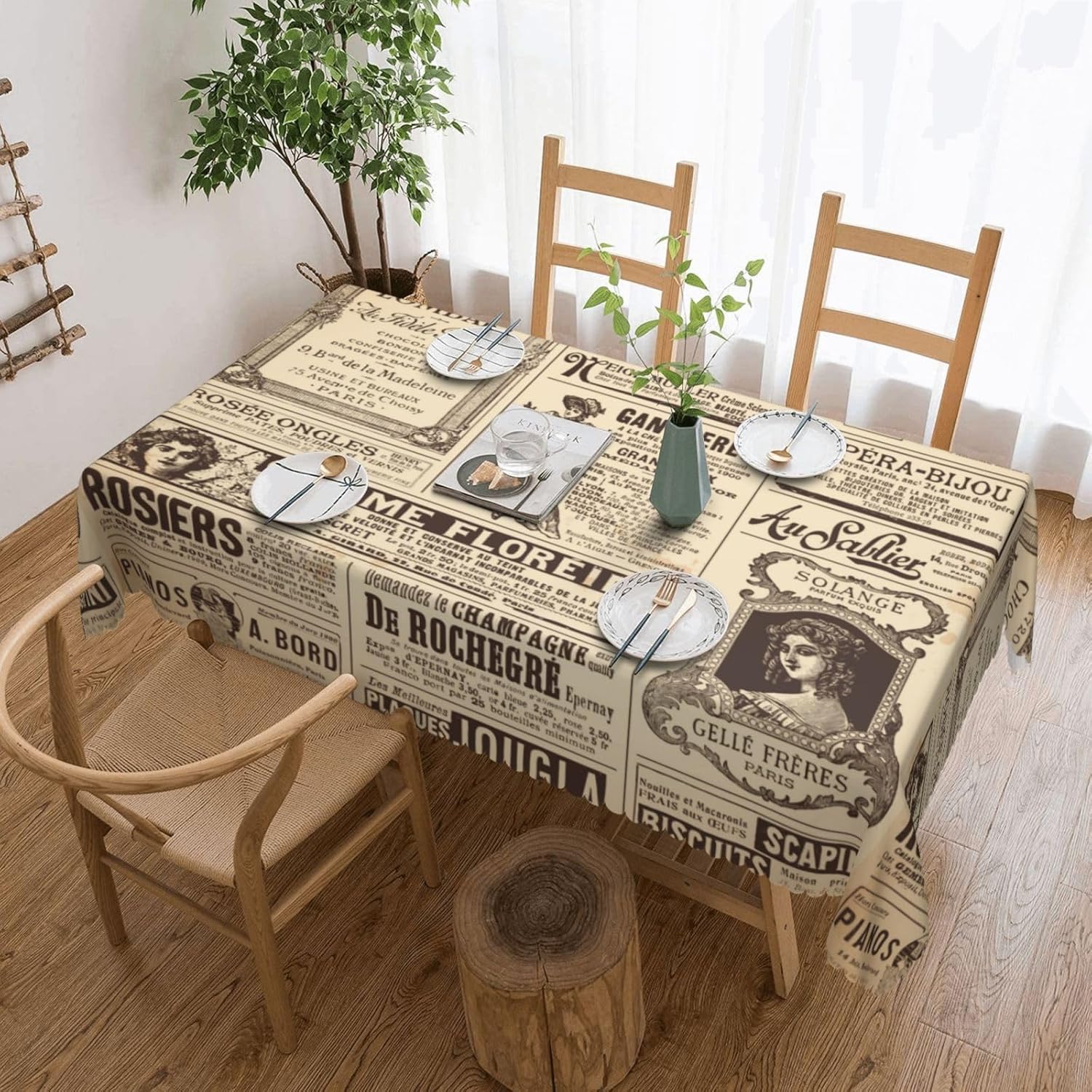 Vintage Paris France Newspaper - Home Textiles News avis et prix