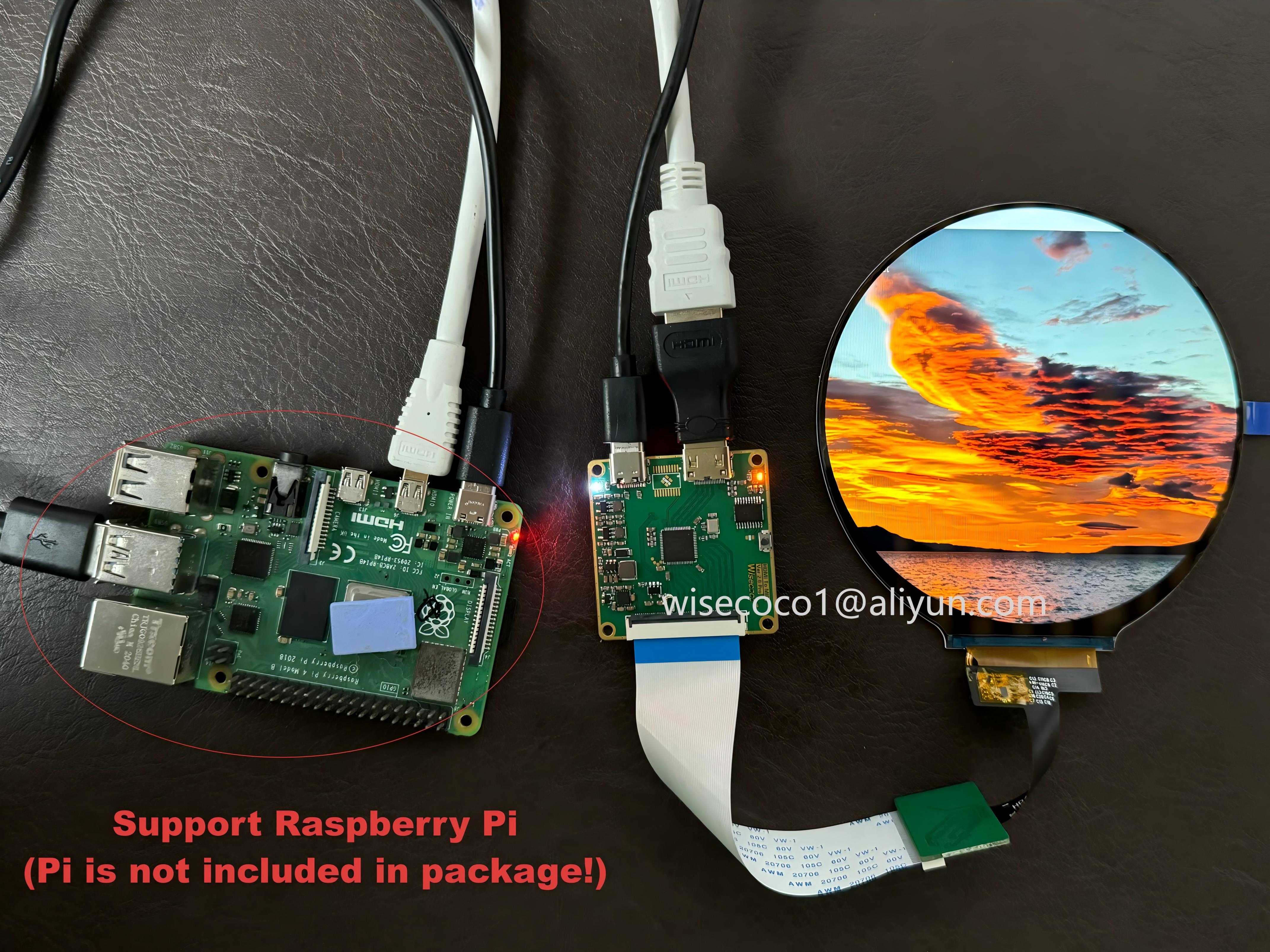 Wisecoco 4 Inch Round LCD Disp - Home Automation Raspberry Pi recensione e prezzo