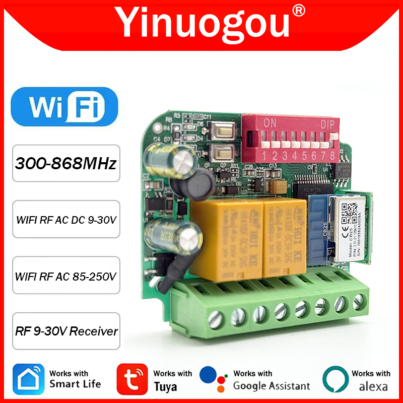 Universal Tuya WiFi Switch Gar - 433Mhz Receiver Module recensione e prezzo