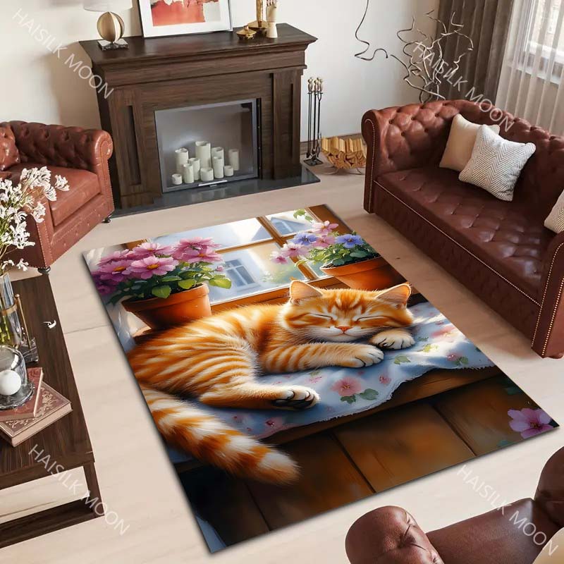Orange Cat in The Afternoon Pa - Home Textiles Luxury avis et prix