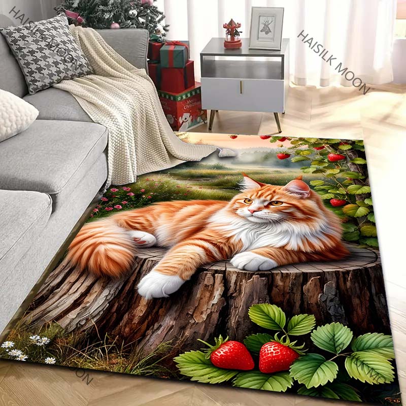 Orange Cat in The Afternoon Pa - Home Textiles Luxury avis et prix
