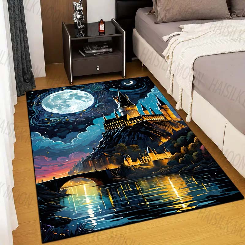 1PC Castle Magic School Print  - Home Textiles Rug avis et prix
