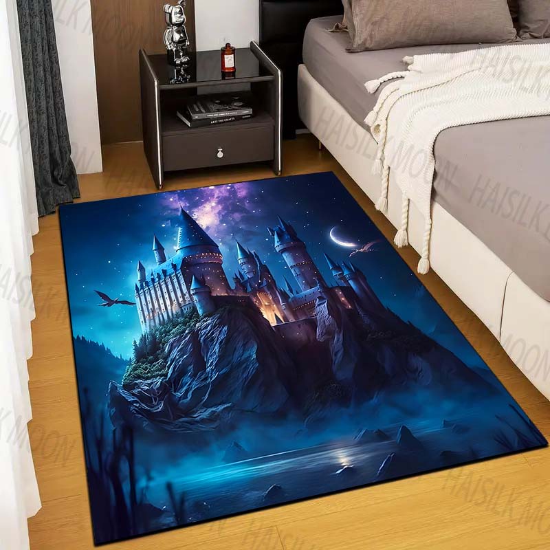 1PC Castle Magic School Print  - Home Textiles Rug avis et prix