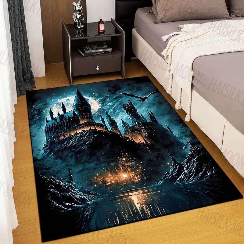 1PC Castle Magic School Print  - Home Textiles Rug avis et prix