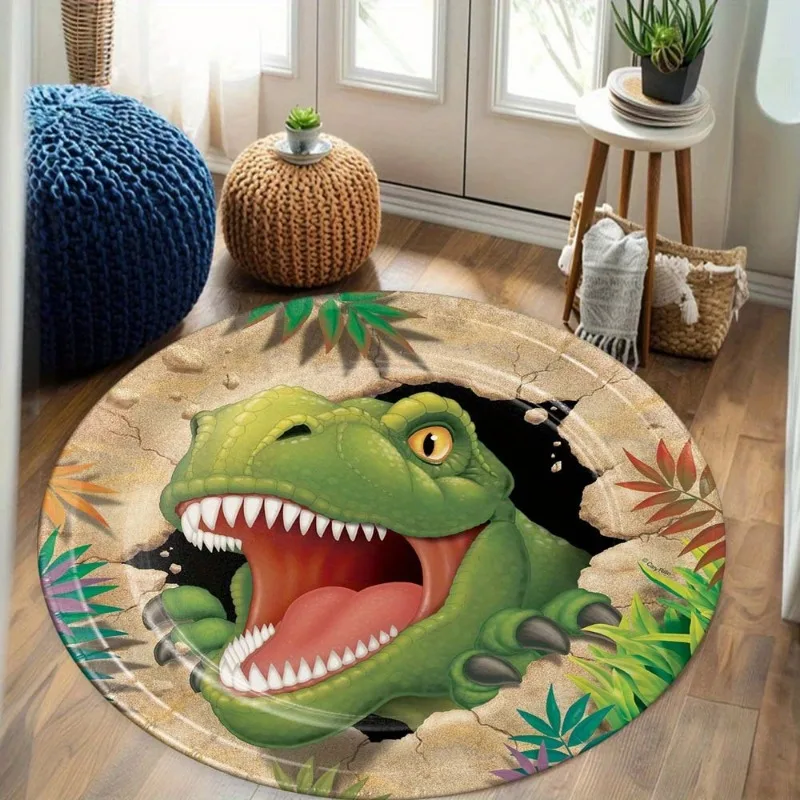 Cartoon Dinosaur Round Rug, So - Home Textiles Rug avis et prix