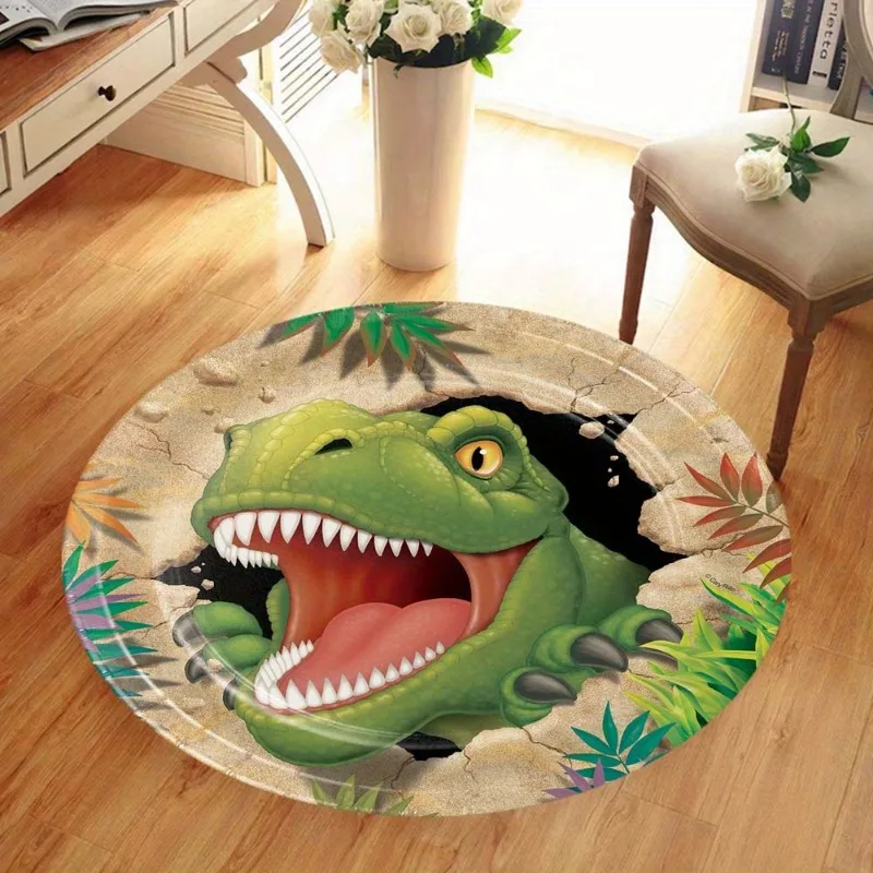 Cartoon Dinosaur Round Rug, So - Home Textiles Rug avis et prix