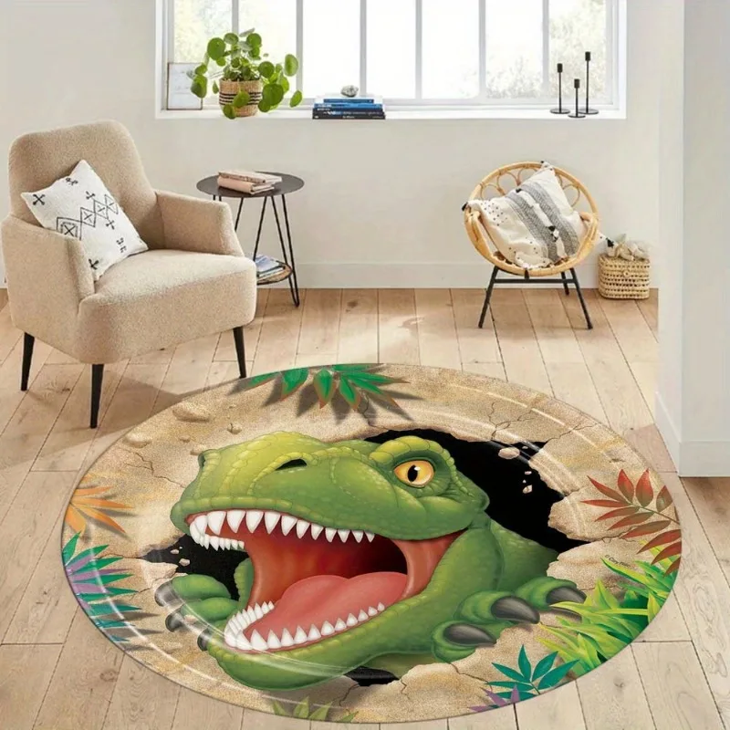 Cartoon Dinosaur Round Rug, So - Home Textiles Rug avis et prix