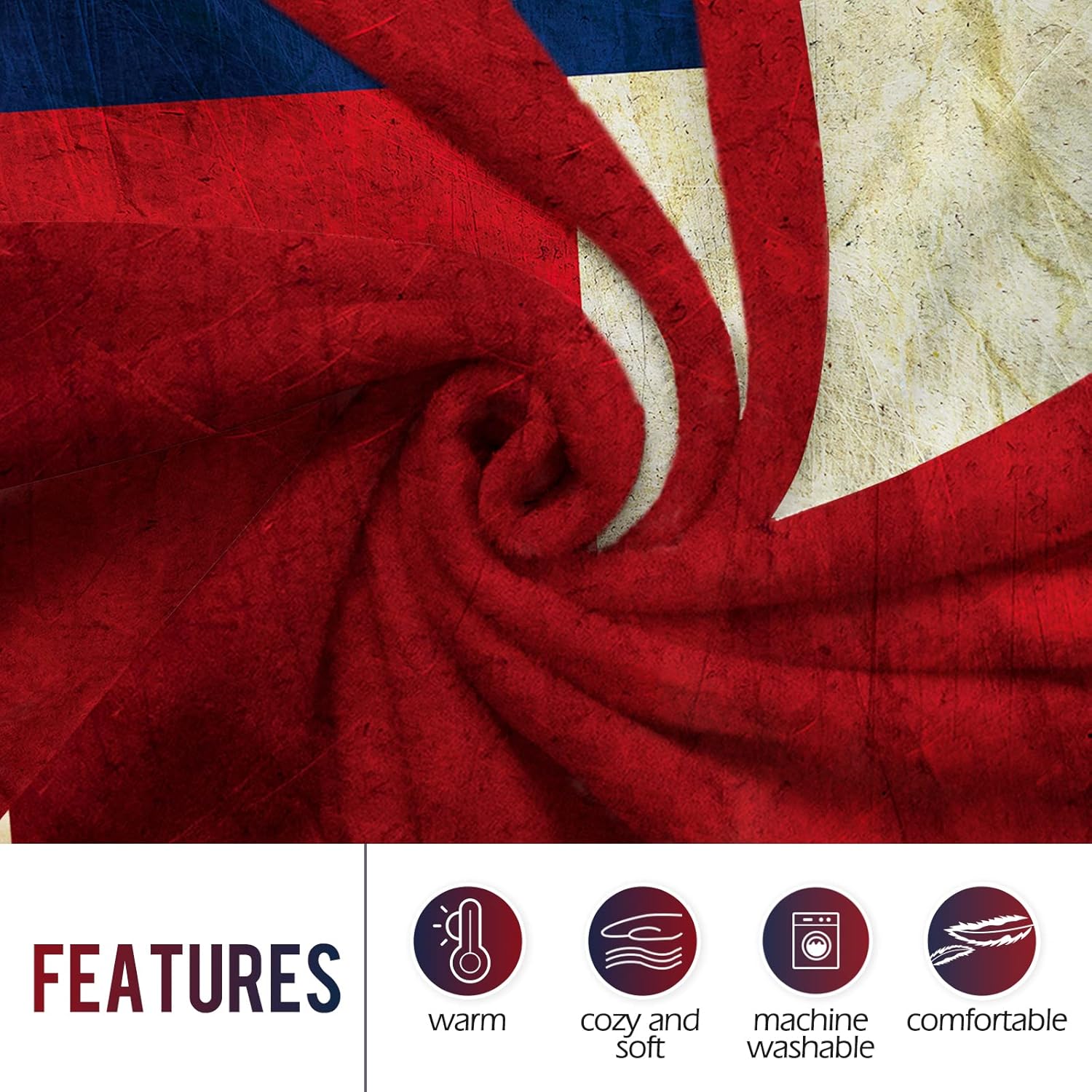 Levens Texas Flag Throw Blanke - Textiles For Home avis et prix