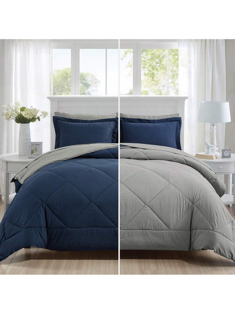 Reversible Quilted Comforter S - Bed Sheet Microfiber avis et prix