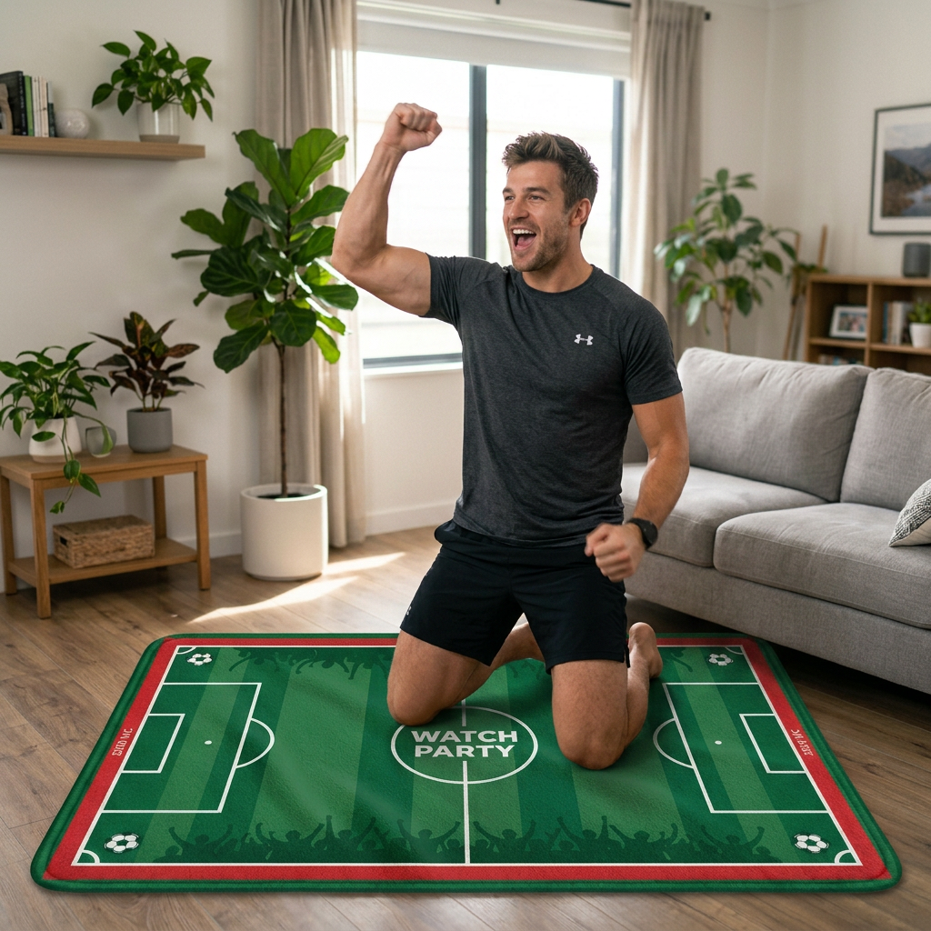 Football Field Pattern floor m - Textiles For Home avis et prix