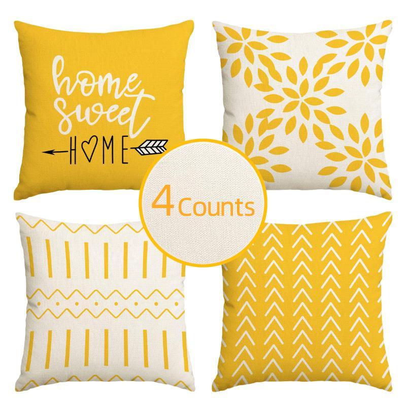 Geometric Pattern Pillow Case  - Home.Textiles Cushion avis et prix