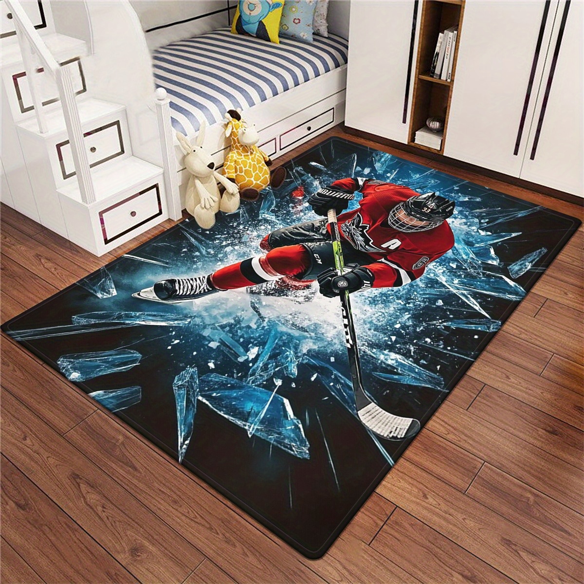 Ice Hockey Player Theme Area R - Home Textiles Rug avis et prix