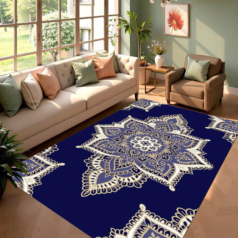 Persian Pattern Blue Living Ro - Home Textiles Rug avis et prix