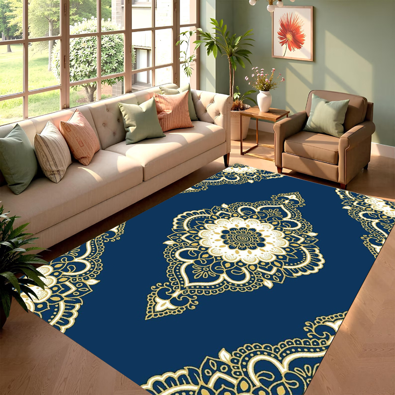 Persian Pattern Blue Living Ro - Home Textiles Rug avis et prix
