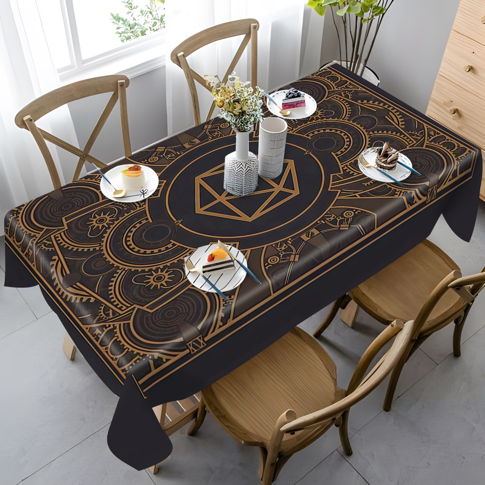 Steampunk Black Golden Gear Pa - Textiles For Home avis et prix
