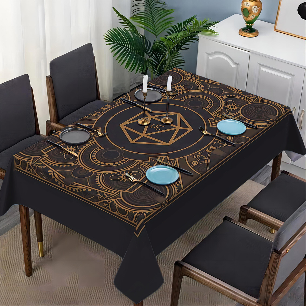 Steampunk Black Golden Gear Pa - Textiles For Home avis et prix